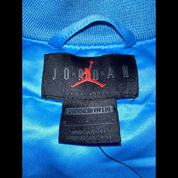 Nike Jordan Flight Renegade Bomber Blue Jacket Sample - Picture 5 of 11